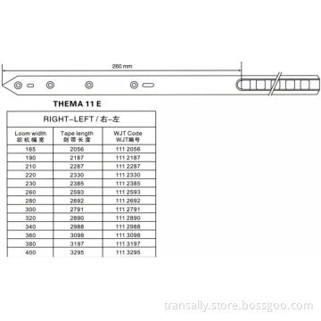 Rapier Loom Tapes for Thema 11 E